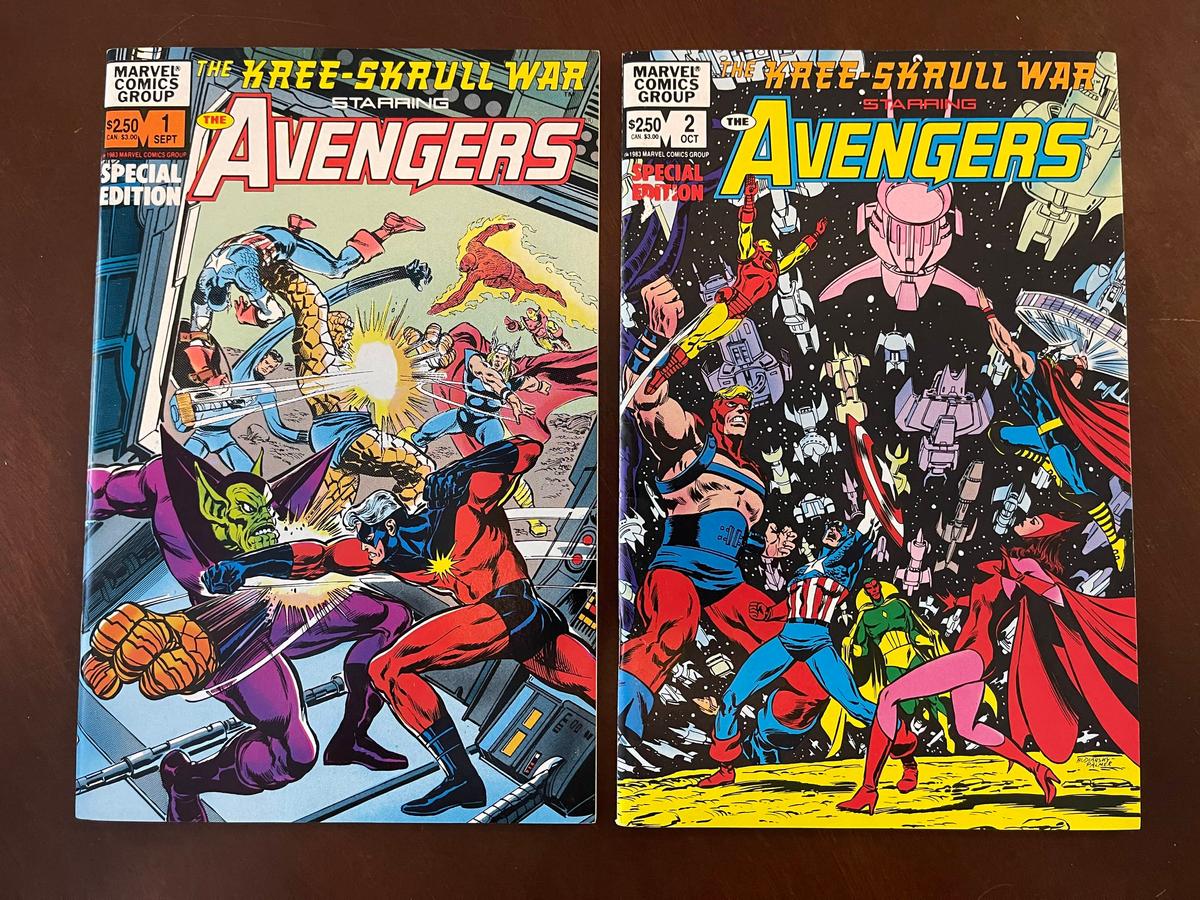 Complete Series THE KREE-SKRULL WAR Starring the Avengers 1983 Bronze Age Marvel