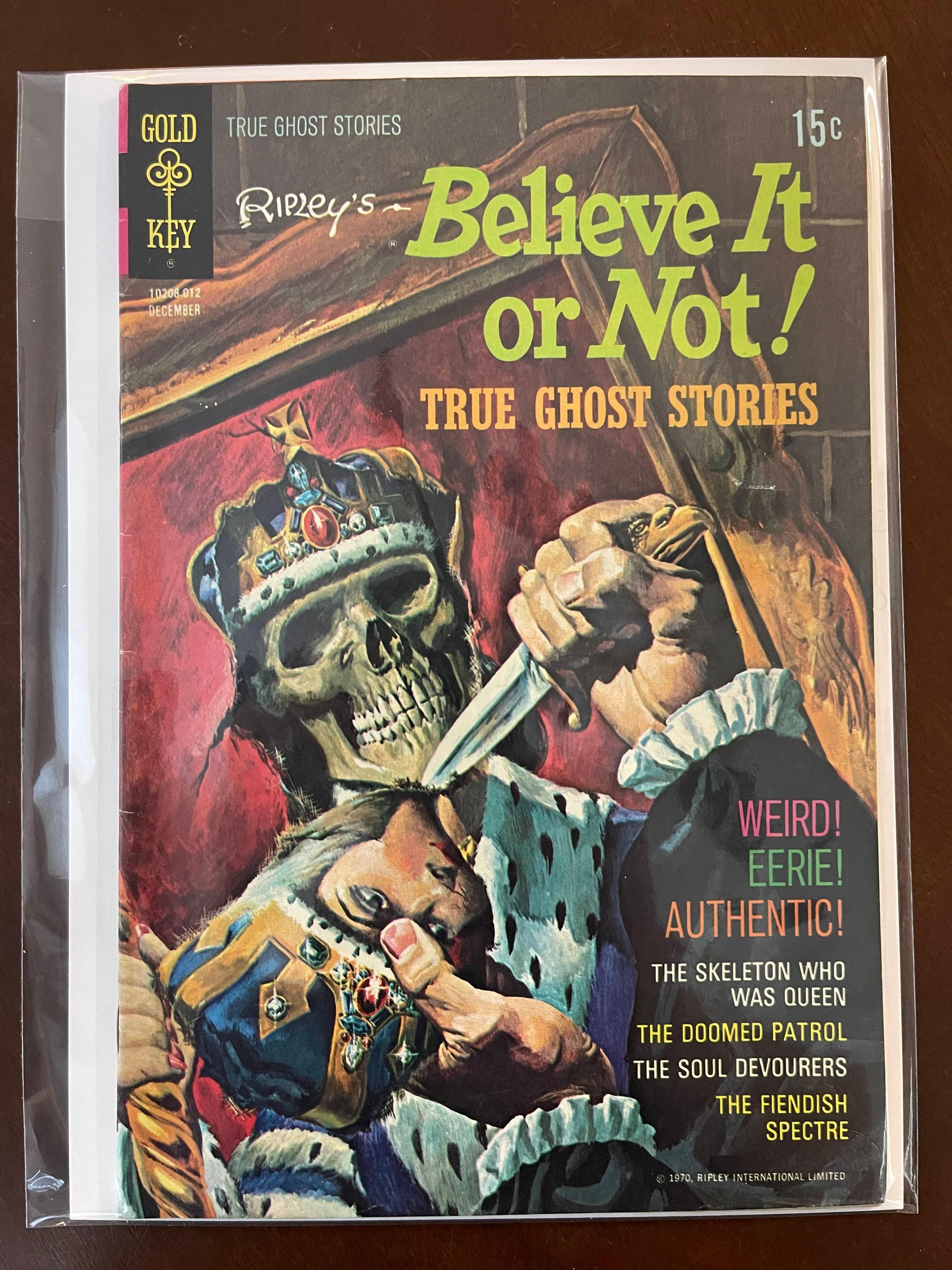 Ripleys Believe it or Not Comic #23 Gold Key 1970 Bronze Age True Ghost Stories 15 Cent