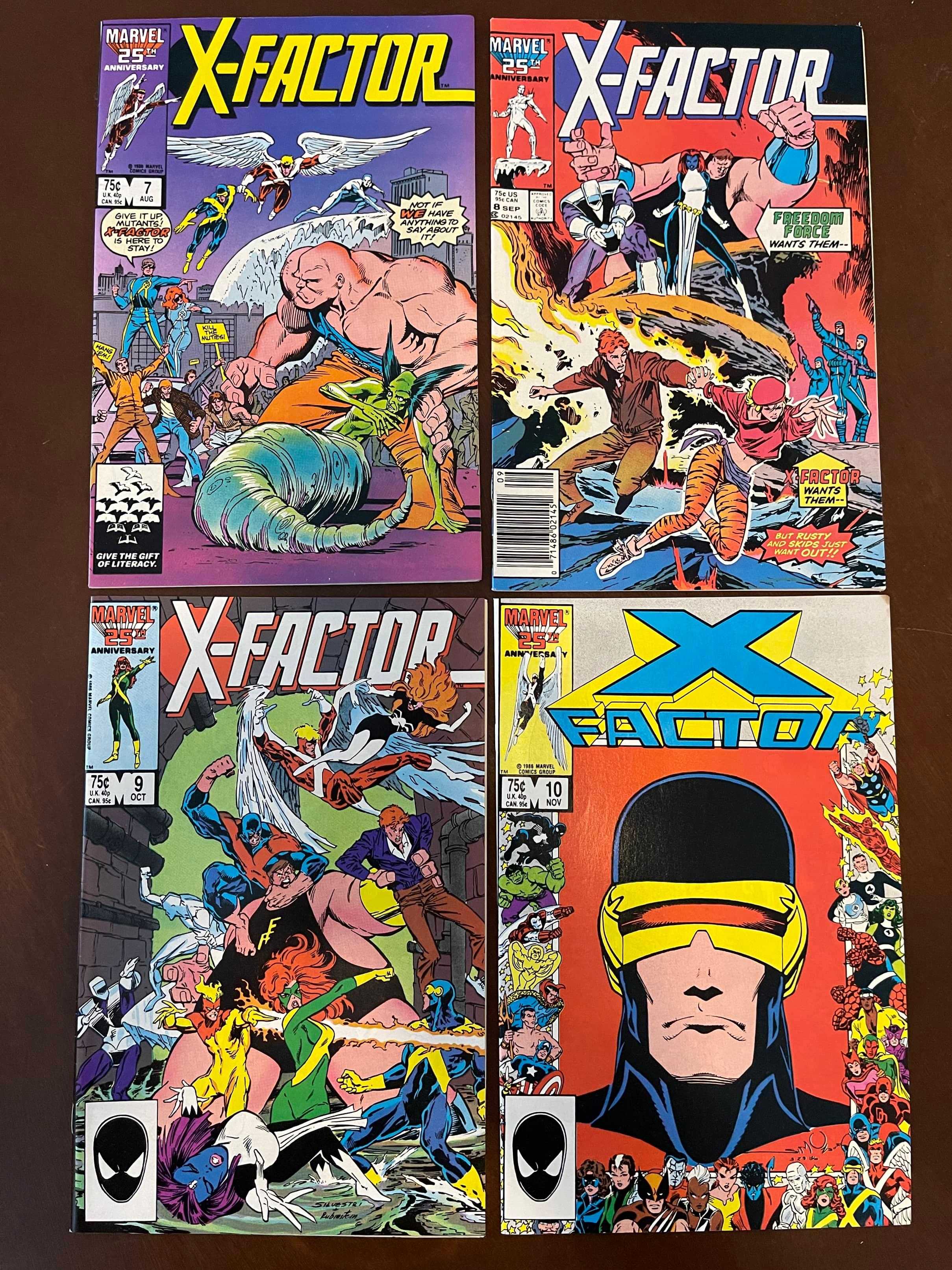 4 issues of X-Factor Comics #7-10 Marvel includes 2 KEYS First Appearances of SEVERAL characters