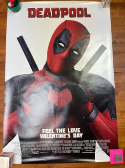 Original Deadpool Theatrical Movie Poster Double Sided 27"x40" Marvel High Grade