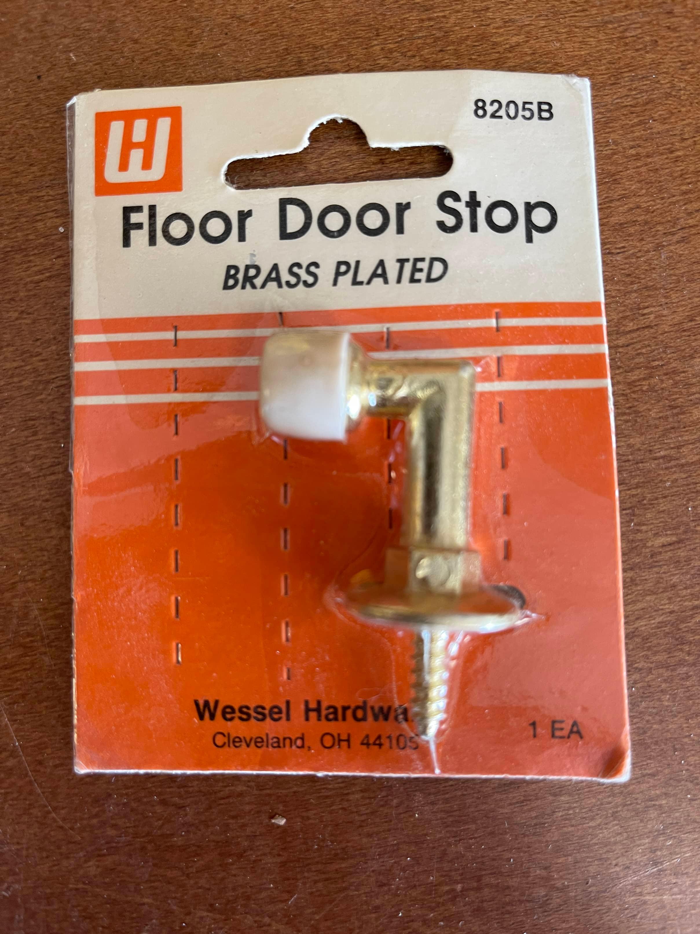 4 Items NEW 2 4 Pieces Brass Door Stops A-1 Tools & 2 Floor Door Stop Brass Plated by Wessel Hardwar