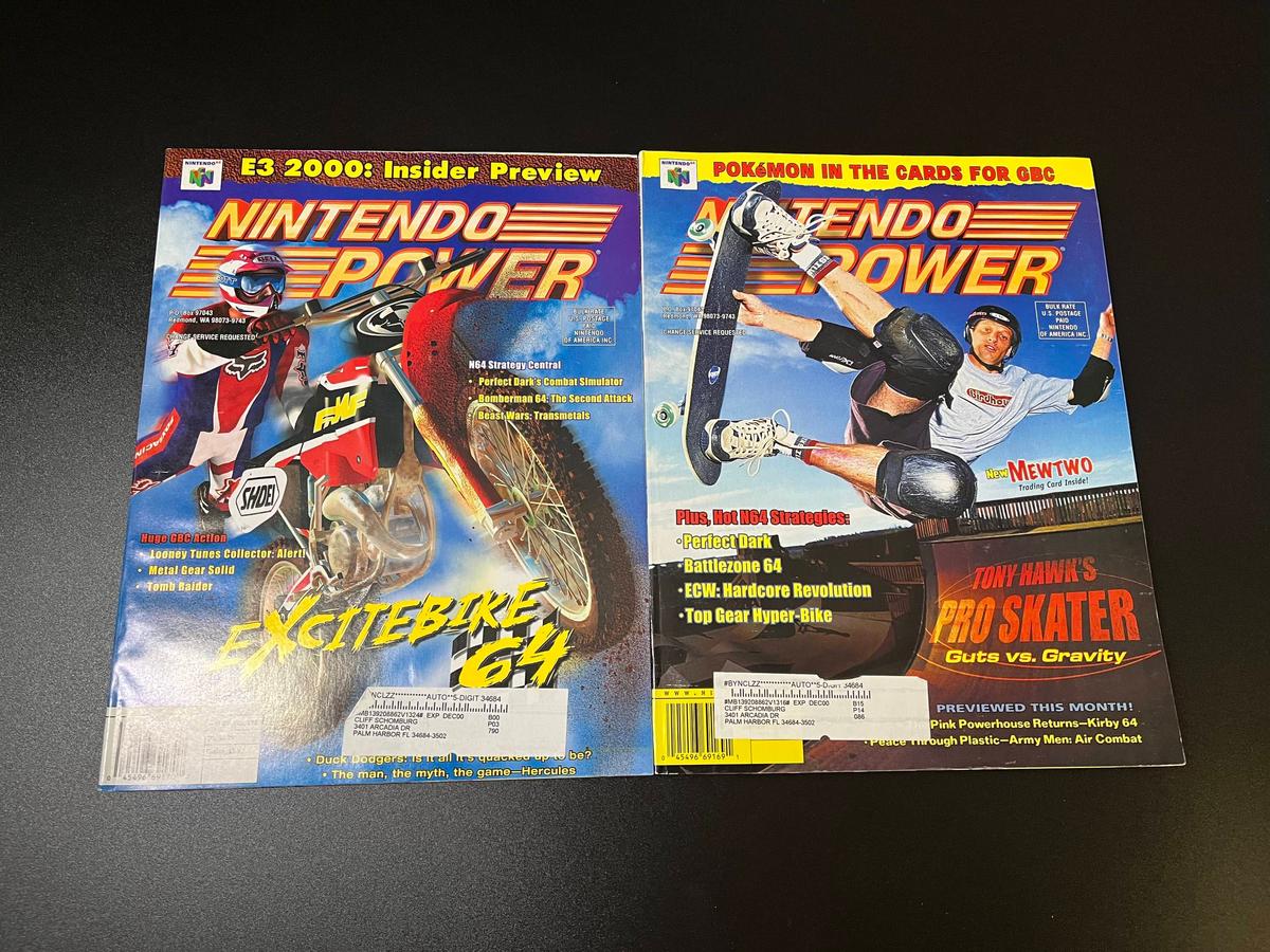 2 Issues Nintendo Power Magazine #131 & #132 Nintendo of America 2000 Excitebike 64 High Grade