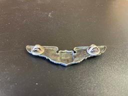 WWII 3 1/8" Sterling AAF Pilot Wings