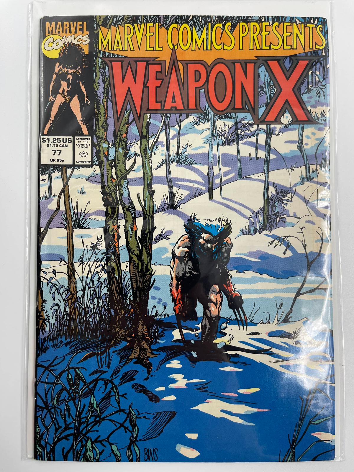 Marvel Comics Presents Comic #77 Marvel Comics KEY Origin of Wolverine