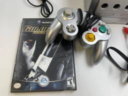 Classic Nintendo Gamecube Works Great With Cords, 1 Controller and Goldeneye Rogue Agent Game