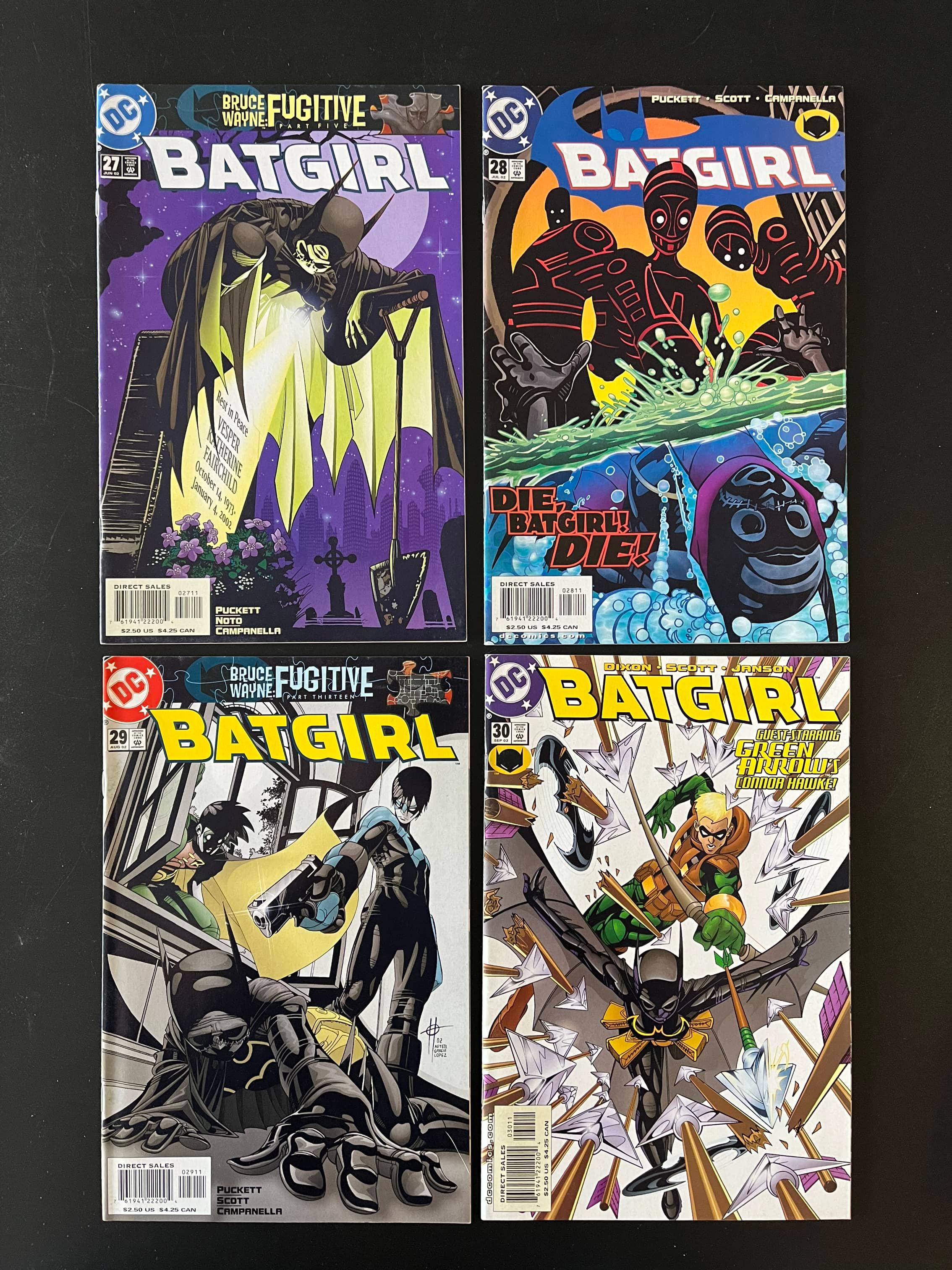 4 Issues Batgirl Comic #27 #28 #29 & #30 DC Comics