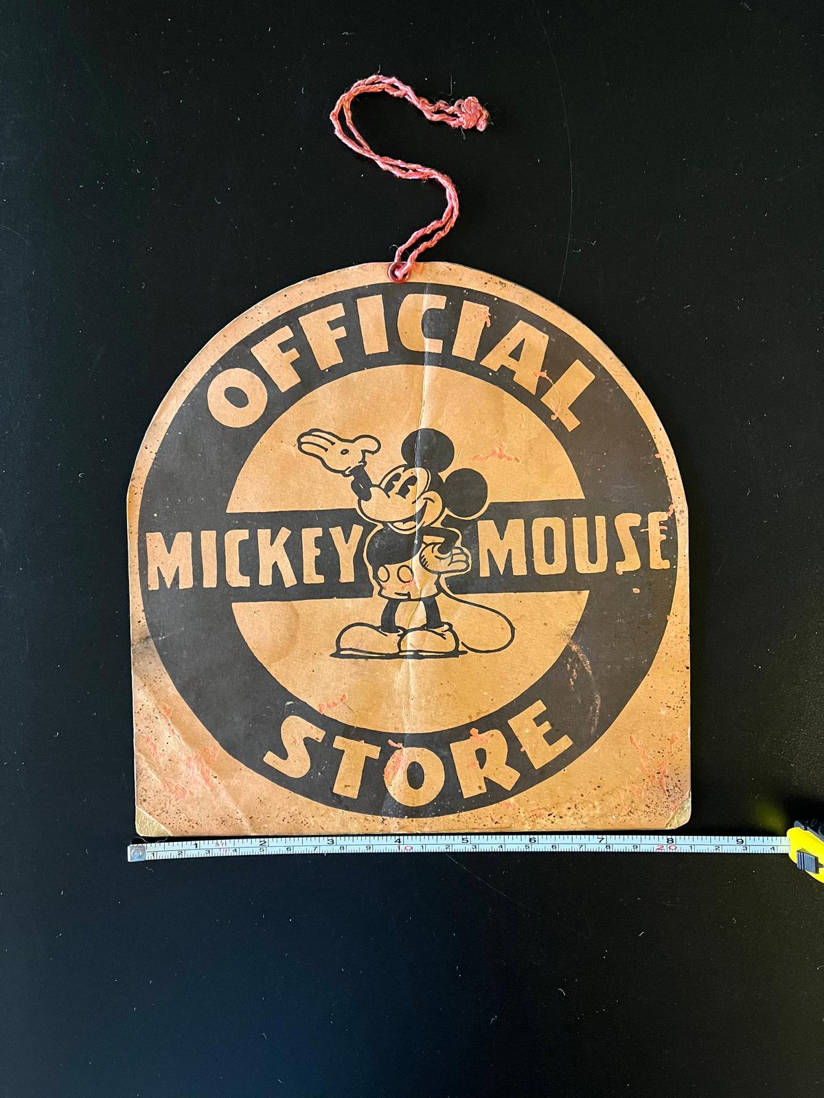 1930's Disney "Mickey Mouse" Store Sign