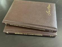 2 Leather Bound Louis Lamour Collection Books The Rider of Lost Creek & Mustang Man