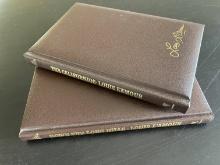 2 Leather Bound Louis Lamour Collection Books The Californios & Down The Long Hills
