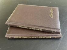2 Leather Bound Louis Lamour Collection Books Kiowa Trail & Son of a Wanted Man