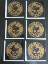 Alice Cooper (6) 1973 Promo Stickers
