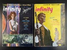 Infinity Sci-Fi Pulp (2) 1957 Issues
