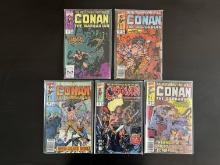 5 Conan Comics #237-240 & #244 Marvel 1990 Copper Age Mike Mignola
