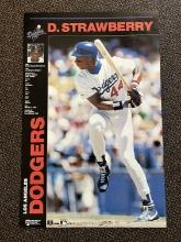 Darryl Strawberry 1991 LA Dodgers Poster