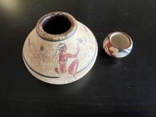 (2) Vintage Native-American Indian Pots