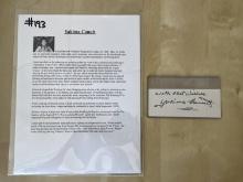 Famous Stuntman Yakima Canutt Signature