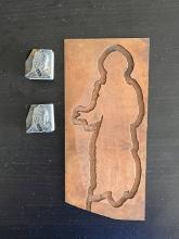 Antique Printing Plates with Indians