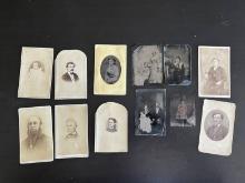 Antique Tintype and CdV Photo Lot