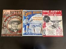 (3) Antique Gene Autry Songbooks