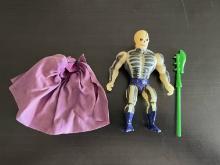 Vintage 1980s He-Man Masters of the Universe Scareglow Complete glow in the dark skeleton action fig