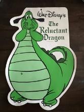 Vintage Original The Reluctant Dragon Theater Dangler (Walt Disney, 1941) Heavy Cardstock One-Sided