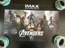 IMAX Exclusive Mini Poster for The Avengers Marvel 2012 Captain America Thor Hulk Black Widow Iron M