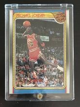 Michael Jordan 1988 Fleer All Star Team Basketball Trading Card #120 Mint Plastic Encased Card Chica