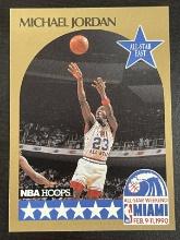 Michael Jordan 1990 NBA Hoops Sports Trading Card #358 Basketball Illustrated Card Chicago Bulls