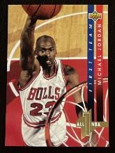 Michael Jordan 1993 Upper Deck First All Team NBA Trading Card AN4 Chicago Bulls