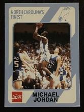Michael Jordan 1989 Collegiate Collection Coca Cola Card #18 North Carolinas Finest