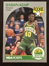 Shawn Kemp 1990 NBA Hoops Rookie Card #279 Seattle Supersonics  Basketball Card