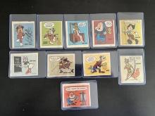 (10) 1974 Walt Disney Character Wonder Bread Stickers