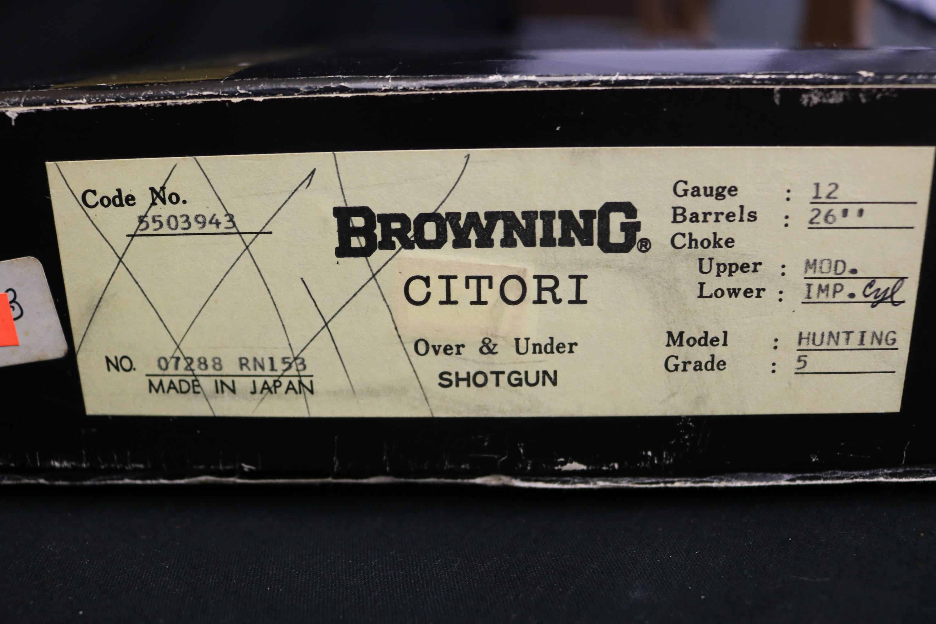 1979 Browning Citori Grade 5 Hand Engraved Nib