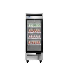 "New" Atosa MCF8705GR 27" 1 dr. Glass Reach-In Refrigerator on Casters (Retails New $2,500.00)