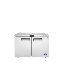 "New" Atosa MGF8402GR 48-3/10" 2 Door Undercounter Refrigerator on Casters (Retails New $2,200.00)
