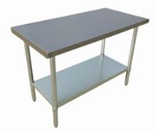 "New" US Stainless USWTS-3096-416 30"x96" All S/S Work Table 16 Gauge Top (Retails New $650.00)