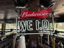 Budweiser We I.D. Neon Sign
