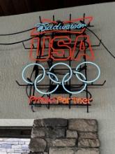 Budweiser USA Olympics Proud Partner Neon Sign
