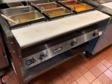Vollrath ServeWell 46' 3comp. Electric Steam Table on Casters