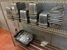1/3 Size Stainless Steel Insert Pans w/Lids