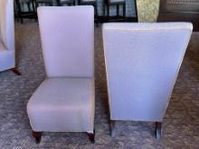 23"W x 23"D x 46"H Decor Fabric High Back Side Chair