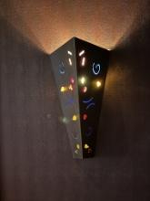 (2) 9"�W x 7"�D x 16"�H Multi-Color Decor Wall Sconces