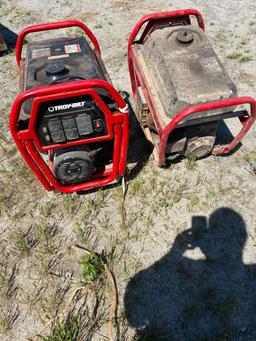 (2) Troy Bilt 6000 Watt Generators