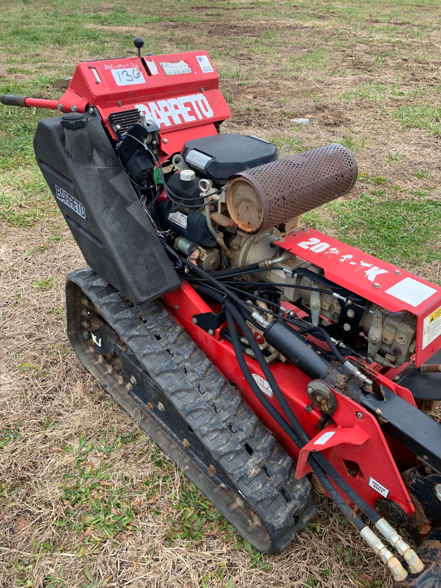 2012 Barreto 2024-TK Walk Behring Track Trencher