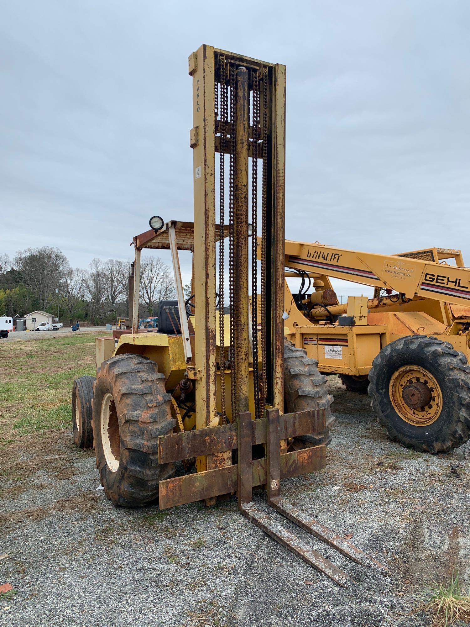 Harlo HF-456-D-28 5000LB Rough Terrain Forklift