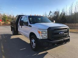 2011 Ford F-350XL Crew Cab Flatbed Truck