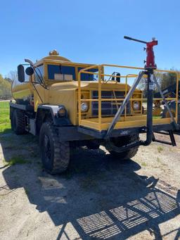 1985 AM General M931A1 6x6 Vacuum Style 5000 Gallon Water Truck