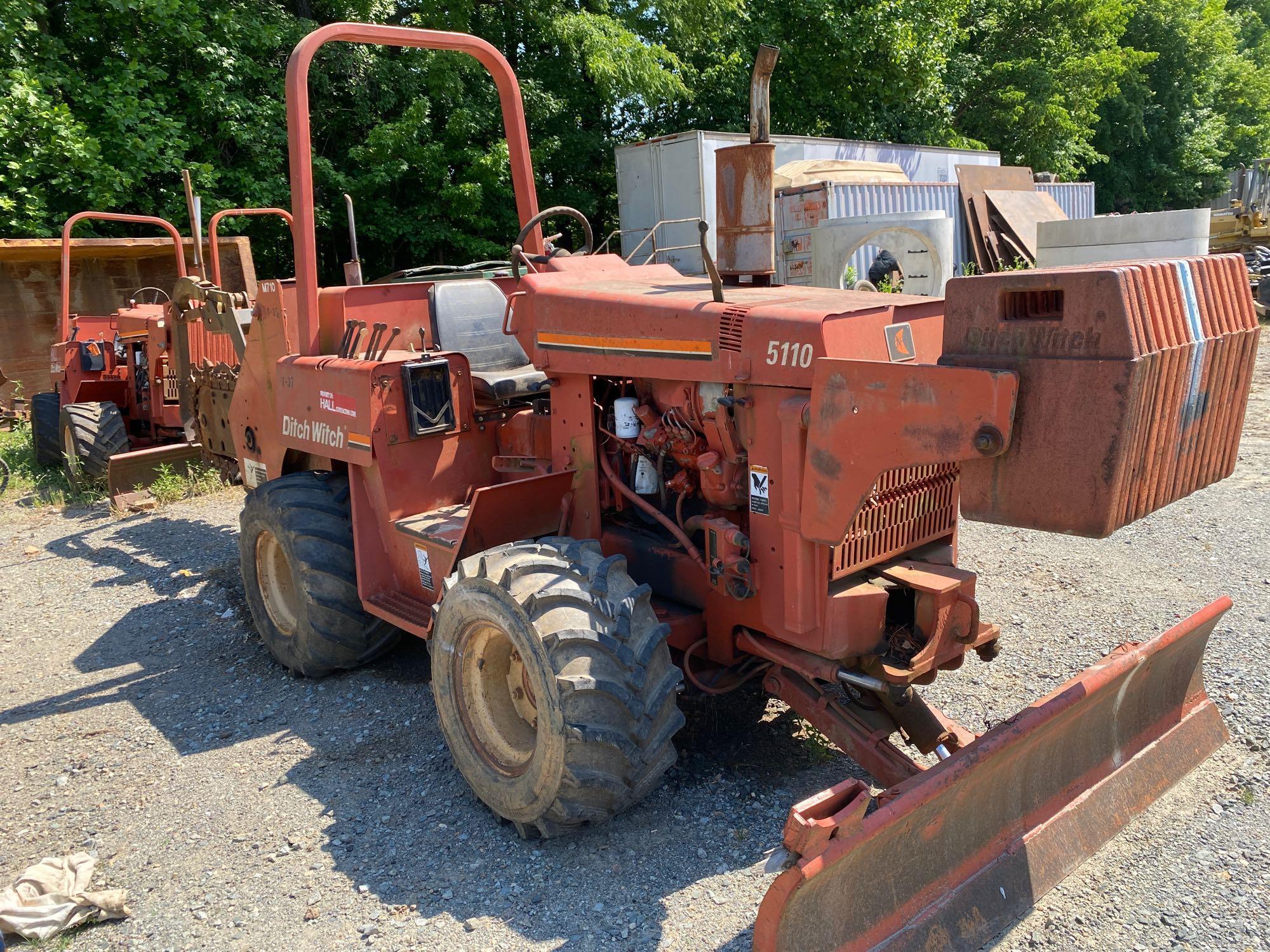 1997 Ditch Witch Trencher 5110