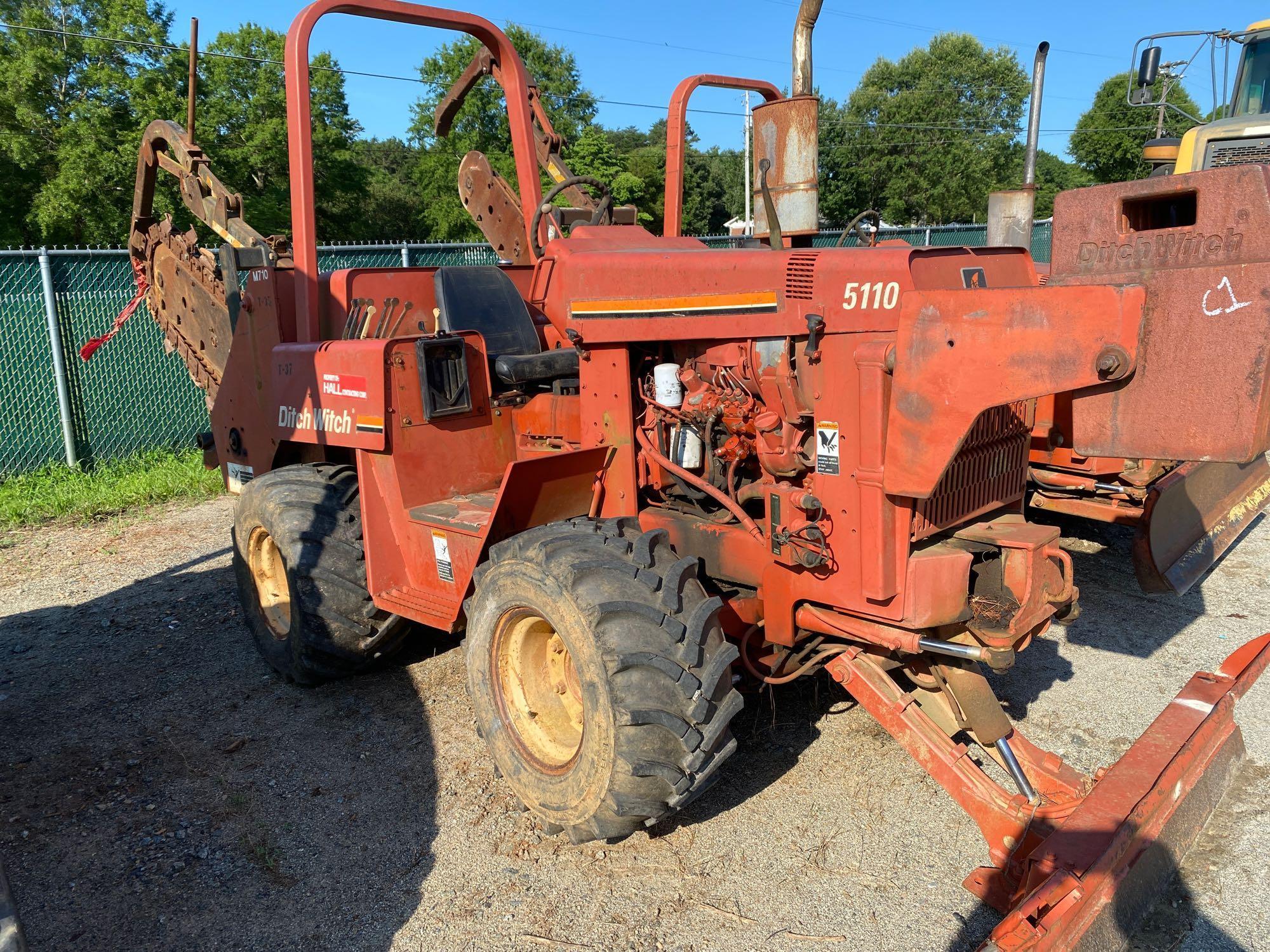 1997 Ditch Witch Trencher 5110