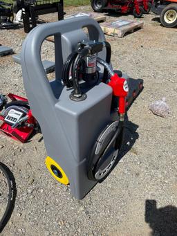 New 25 gallon diesel fuel caddy with 12v pump